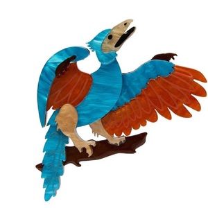 ERSTWILDER RYXY BUSINESS BROOCH Dinosaur Pinup